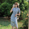 Improved Cheongsam Dress Plus Size Women's Clothing