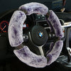 Car Steering Wheel Cover Winter Plush Steering Wheel Cover Korea Diamond Fashion Cute Handle Cover Car Accessories