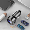 Dual USB Digital Display Car Charger Fast Cigarette Lighter